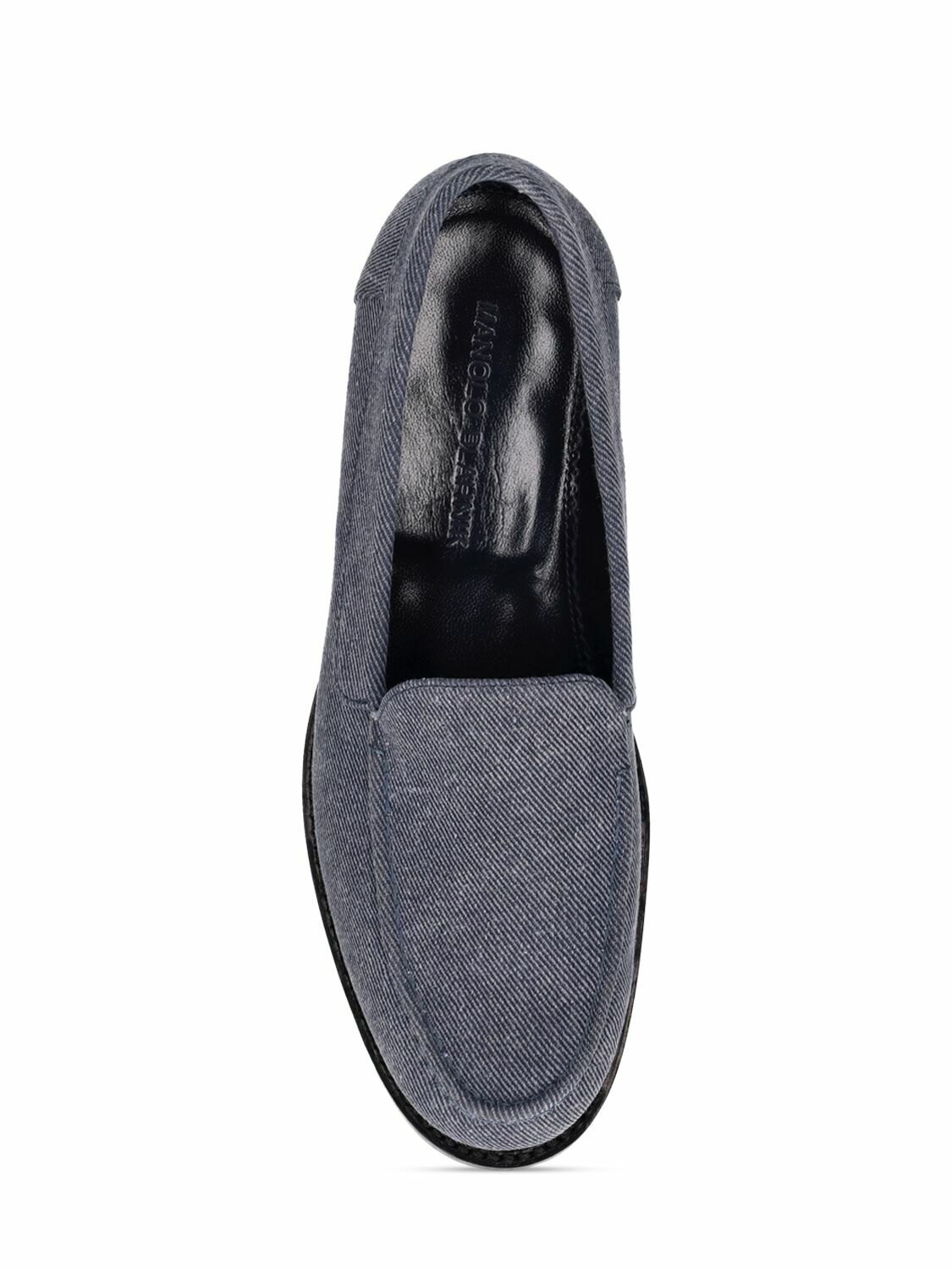 直営店 ‐Manolo Blahnik- DINEGUARDO 10mm ローファー Dineguardo leather loafers in black - Manolo Blahnik | Mytheresa