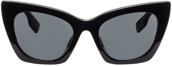 Photo: Burberry Black Logo Detail Cat-Eye Frame Sunglasses