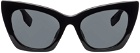 Burberry Black Logo Detail Cat-Eye Frame Sunglasses