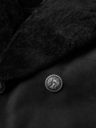 Brunello Cucinelli - Double-Breasted Shearling Jacket - Black