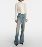 McQueen High-rise wide-leg jeans