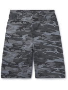 BALENCIAGA - Wide-Leg Camouflage-Print Cotton Shorts - Multi - UK/US 32