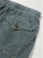 Save Khaki United - Easy Straight-Leg Cotton-Corduroy Drawstring Shorts - Green