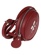 COURRÈGES - Logo Round Leather Crossbody Bag