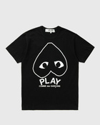 Comme des Garçons Play T-SHIRT LOGO PRINT KNIT Black Mens Shortsleefe