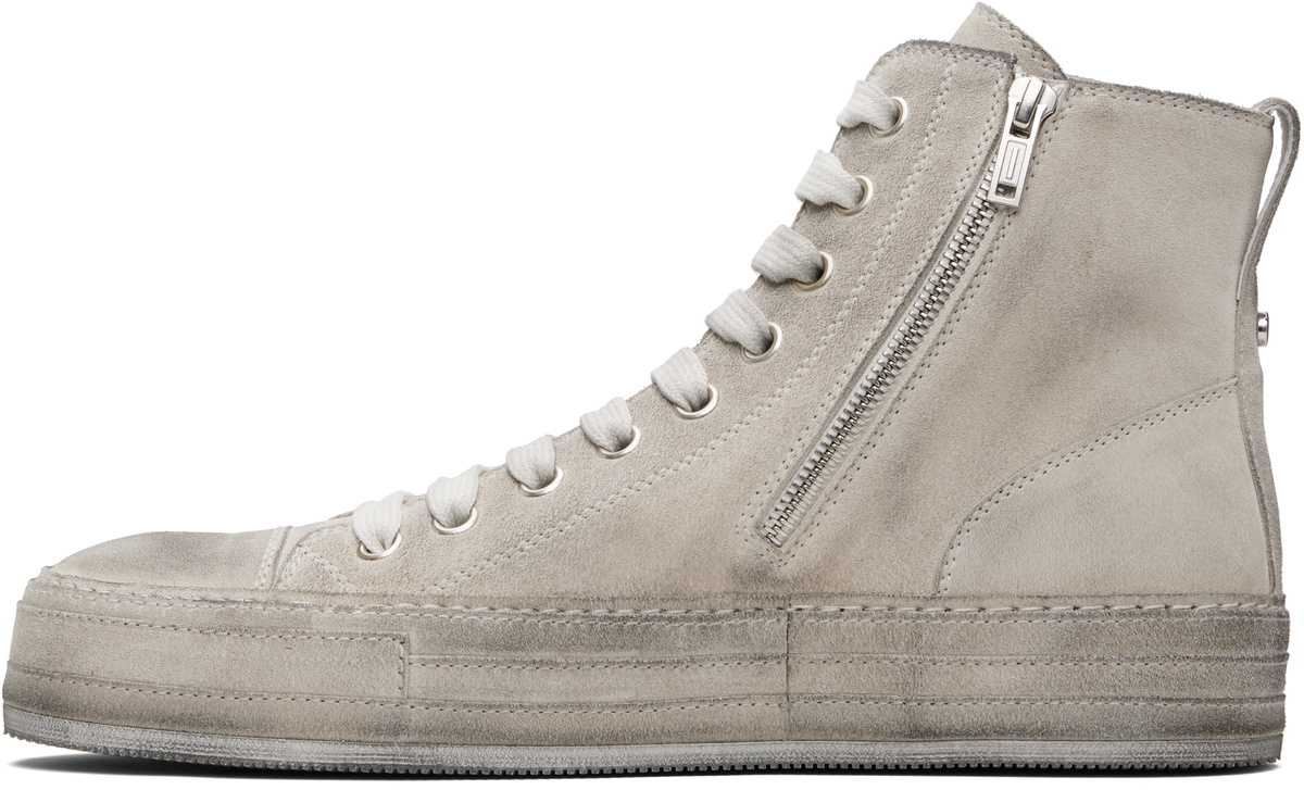 Ann Demeulemeester Gray Orvo High-Top Sneakers