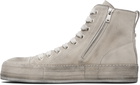 Ann Demeulemeester Gray Orvo High-Top Sneakers