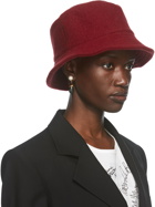Vivienne Westwood Red Wool Logo Bucket Hat