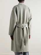 Acne Studios - Belted Houndstooth Wool Coat - Gray