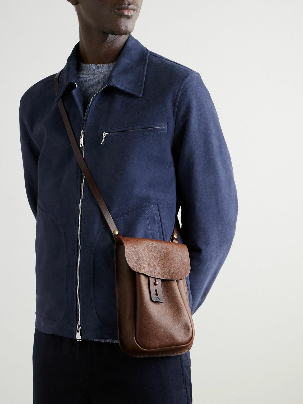 Bleu de Chauffe - Cartel Cartouchière Full-Grain Leather Pouch