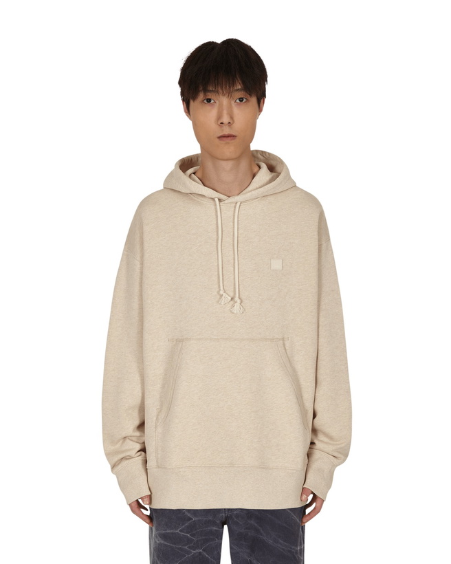 Photo: Acne Studios Face Hooded Sweatshirt Oatmeal