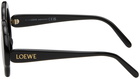 LOEWE Black Round Slim Sunglasses