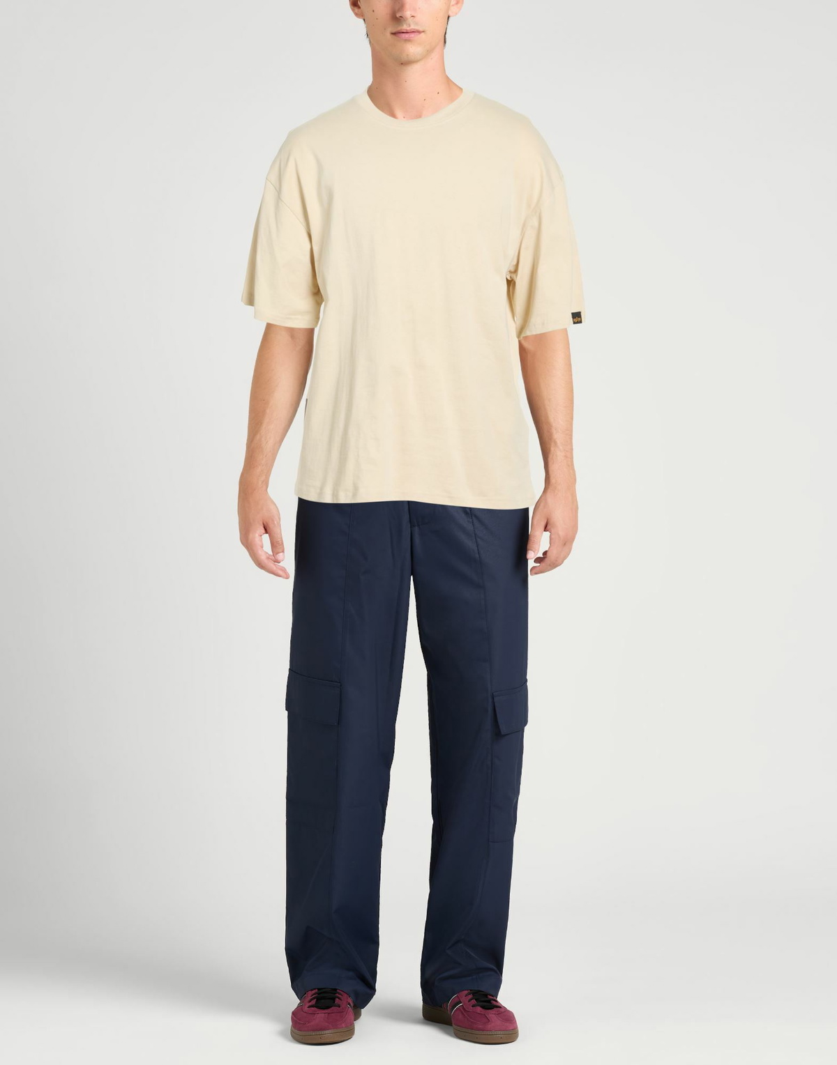 Alpha Industries Mens T-shirt in Beige