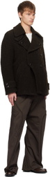 NVRFRGT Brown Twisted Cargo Pants