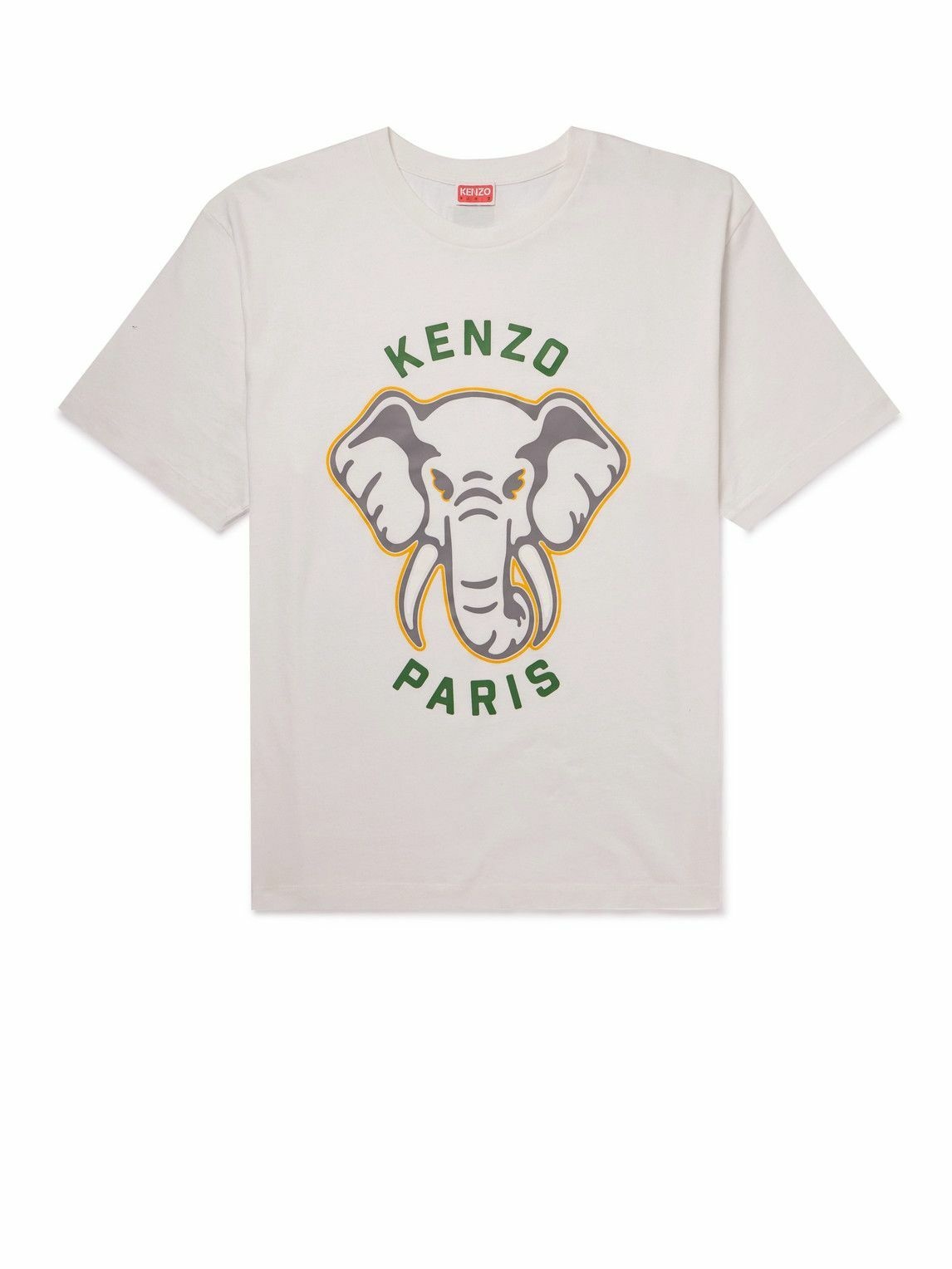 KENZO - Logo-Print Cotton-Jersey T-Shirt - White Kenzo