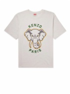 KENZO - Logo-Print Cotton-Jersey T-Shirt - White