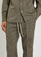 Rick Owens Slim-leg Wool Sweatpants Black
