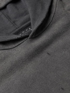 Visvim - Distressed Garment-Dyed Cotton-Jersey Hoodie - Gray
