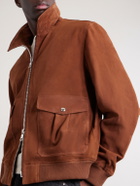 Mr P. - Suede Blouson Jacket - Brown