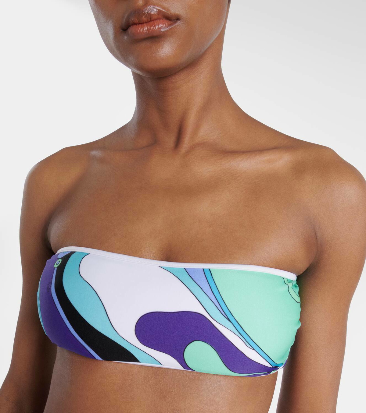 Pucci Orchidee printed bikini top Emilio Pucci