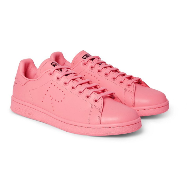 Photo: Raf Simons - adidas Originals Stan Smith Leather Sneakers - Men - Pink