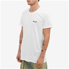 Balmain Men's Eco Small Logo Printed T-Shirt in White/Black