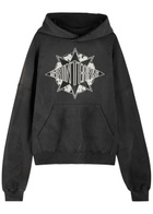 Saint Mxxxxxx X Denim Tears Hooded Cotton Sweatshirt Black