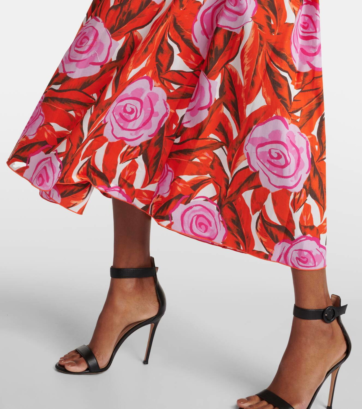 DVF ワンピース Artie cotton-blend midi dress914668 Diane von Furstenberg Artie cotton-blend midi dress Diane
