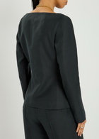 Remain BY Birger Christensen Open Neck Fitted Woven Jacket Black