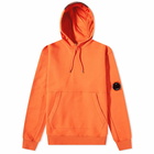 C.P. Company Men's Arm Lens Popover Hoody in Harvest Pumpkin