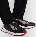 Nike Golf - Jordan ADG 2 Mesh-Trimmed Leather Golf Shoes - Black