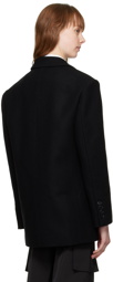 Juun.J Black Two-Button Blazer