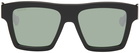 Gucci Black & Green Square Sunglasses