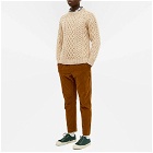 Inverallan Men's 1A Cable Crew in Oatmeal