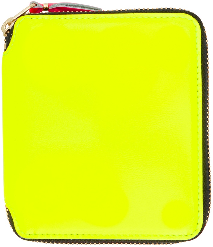 Photo: COMME des GARÇONS WALLETS Yellow Super Fluo Line Wallet