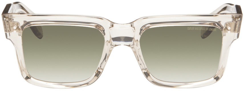 Photo: Cutler and Gross Beige 1403 Square Sunglasses