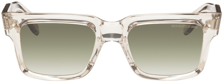 Photo: Cutler and Gross Beige 1403 Square Sunglasses