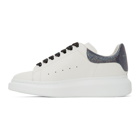 Alexander McQueen SSENSE Exclusive White and Black Oversized Sneakers
