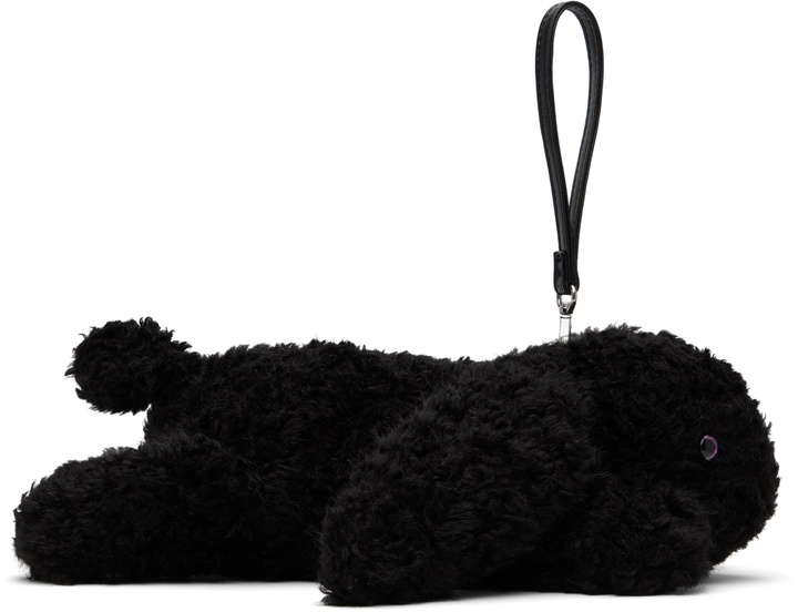 Photo: I'm Sorry by Petra Collins SSENSE Exclusive Black JennyFax Edition Faux-Fur Bag