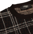 Fendi - Logo-Intarsia Wool Sweater - Brown