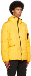 Stone Island Yellow Crinkle Rep Down Jacket