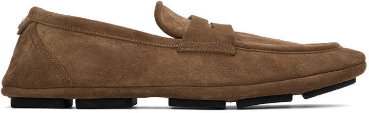 Photo: Dolce&Gabbana Brown Driver Loafers