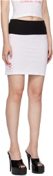 Maisie Wilen White Pop Miniskirt