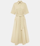 Valentino VGold cotton and linen shirt dress