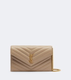 Saint Laurent Cassandre Envelope leather wallet on chain