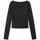 Low Classic Women's 2-Way Knit Top in Black