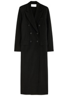 Harris Wharf London Double-breasted Woven Coat Black