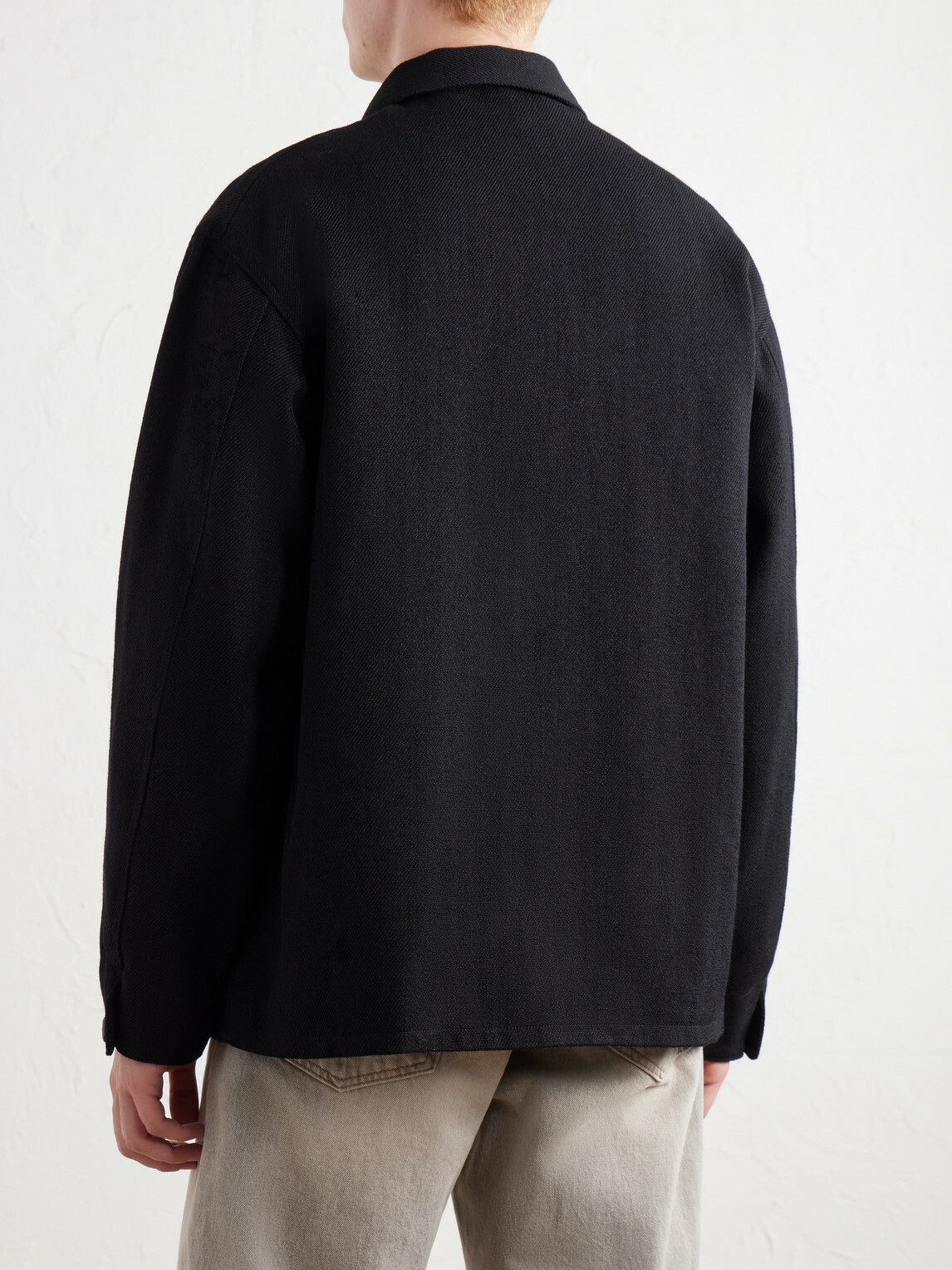 Visvim - Baker Textured Wool and Linen-Blend Jacket - Black