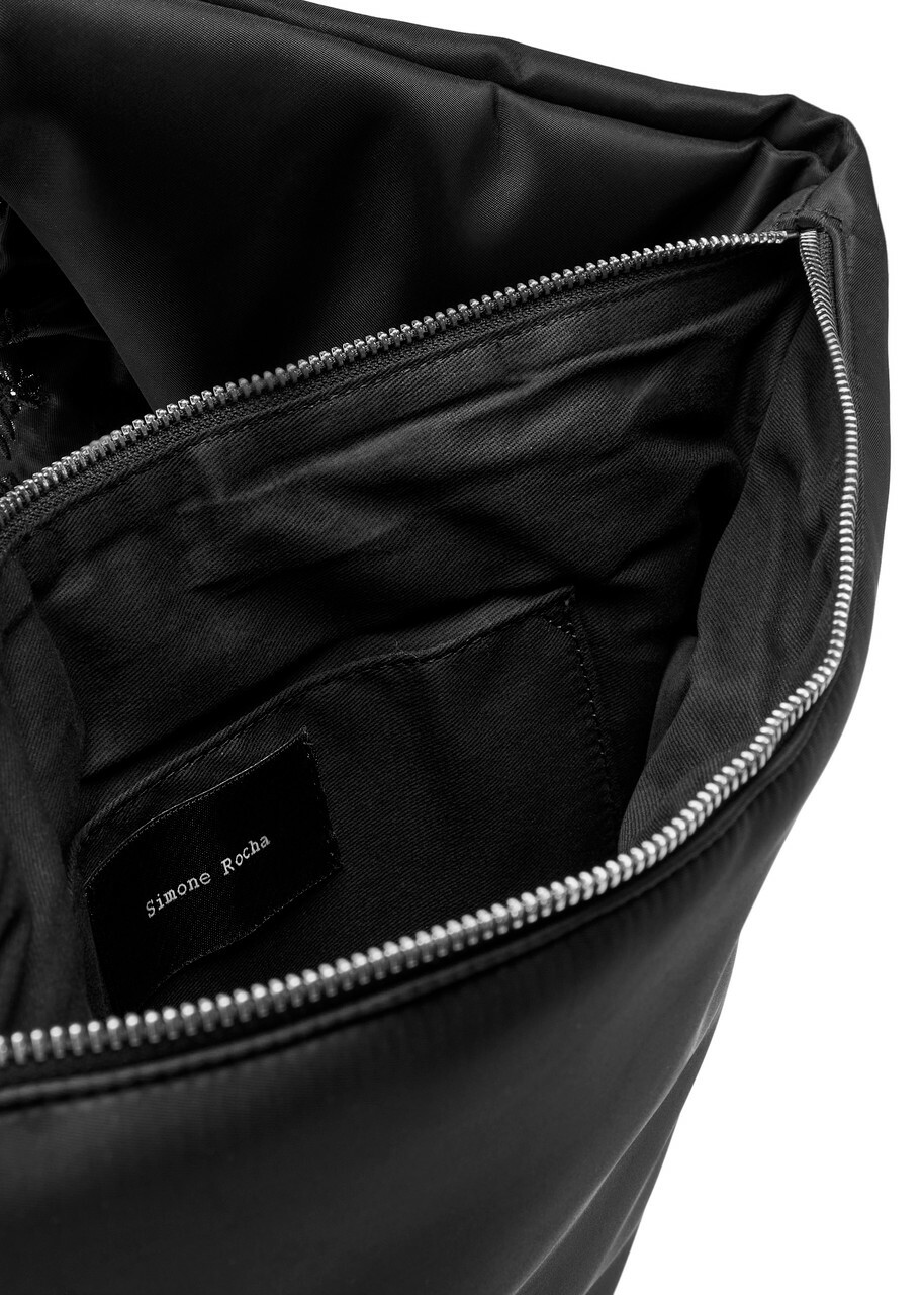 Simone Rocha Pillowcase Ruffled Padded Satchel bag - Black - One Size