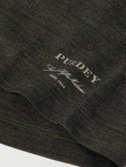 Purdey - Merino Wool and Lyocell-Blend Piqué Polo Shirt - Green
